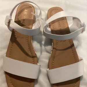 ANNE KLEIN Women’s Cream Sandals – Elegant & Comfortable - Size 8.5